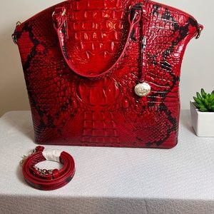 Brahmin Large Duxbury Lipstick Red